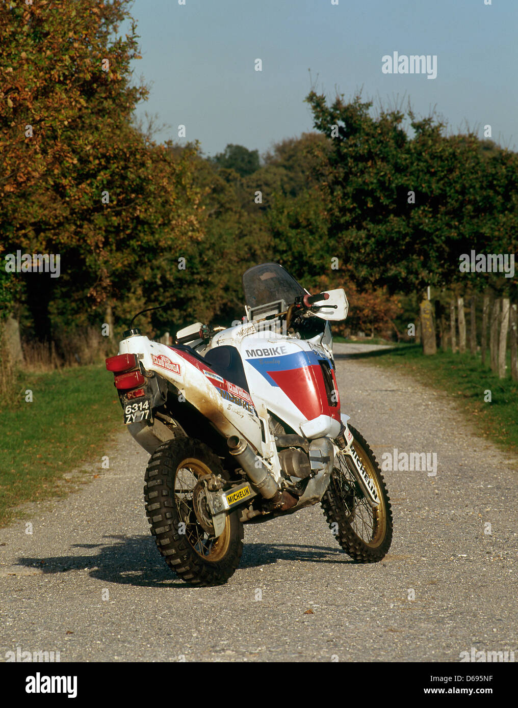 1991 Honda 750 Africa Twin Stock Photo