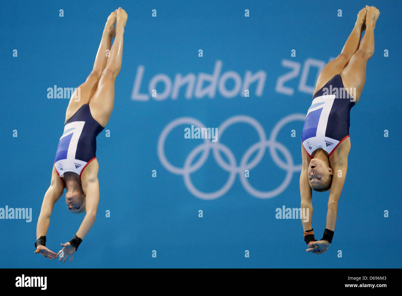 British Sarah Barrow and Tonia Couch compete during the women's