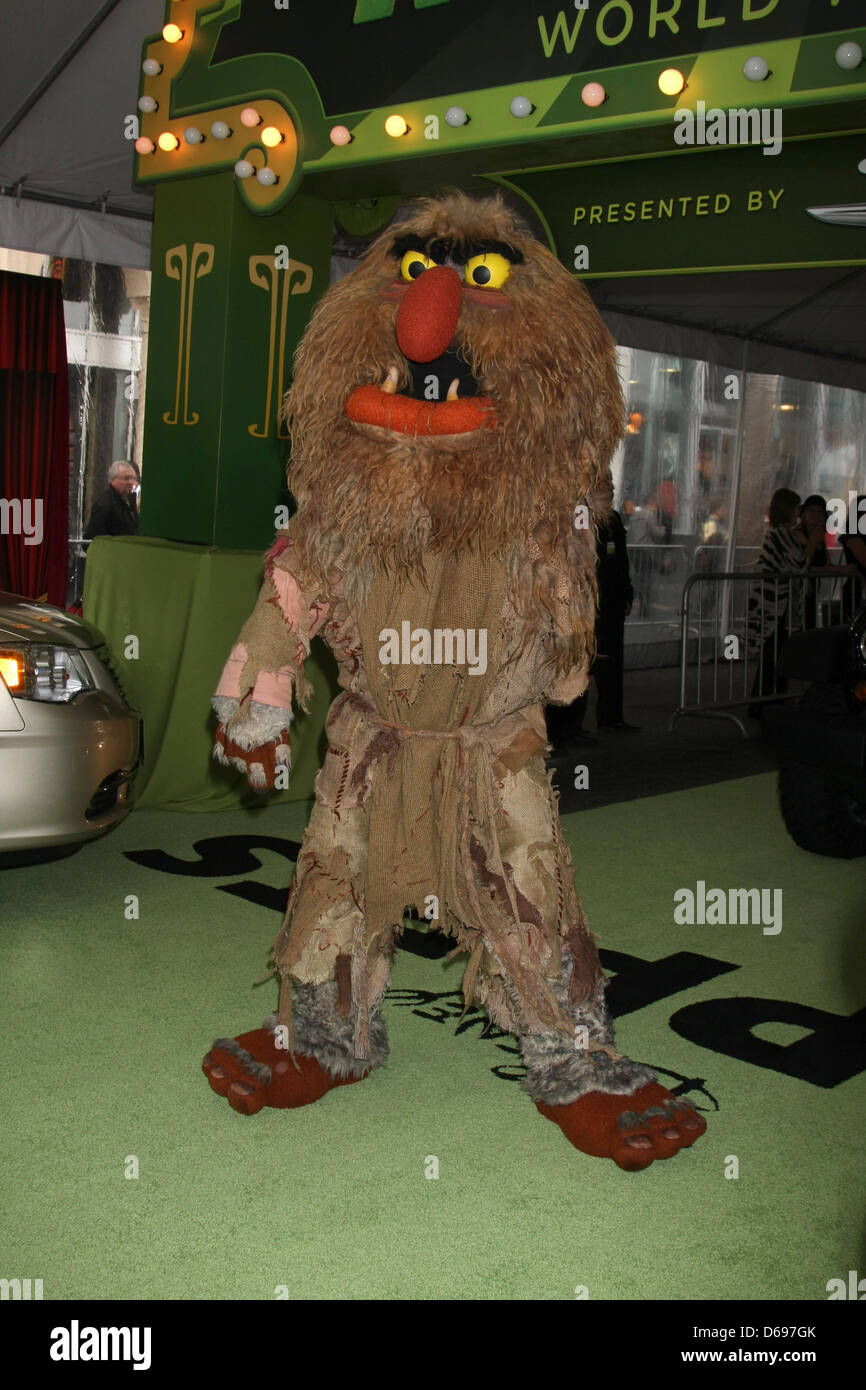 Sweetums The premiere of Walt Disney Pictures' 'The Muppets' at the El Capitan TheatreArrivals Los Angeles California Stock Photo