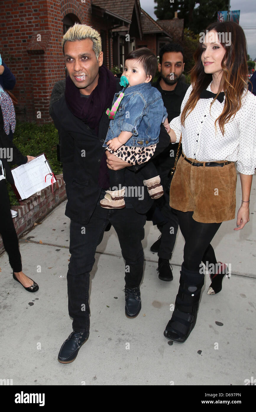 Tony Kanal and his family Celebrities arrive at the 'Harajuku Mini ...