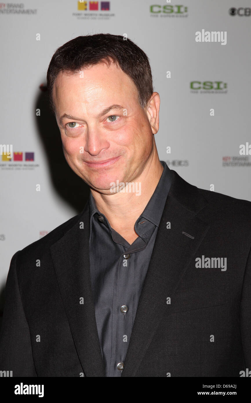 Gary Sinise CSI The Experience welcomes Gary Sinise as part of American Airlines/MGM Resorts International's 'A Salute To The Stock Photo