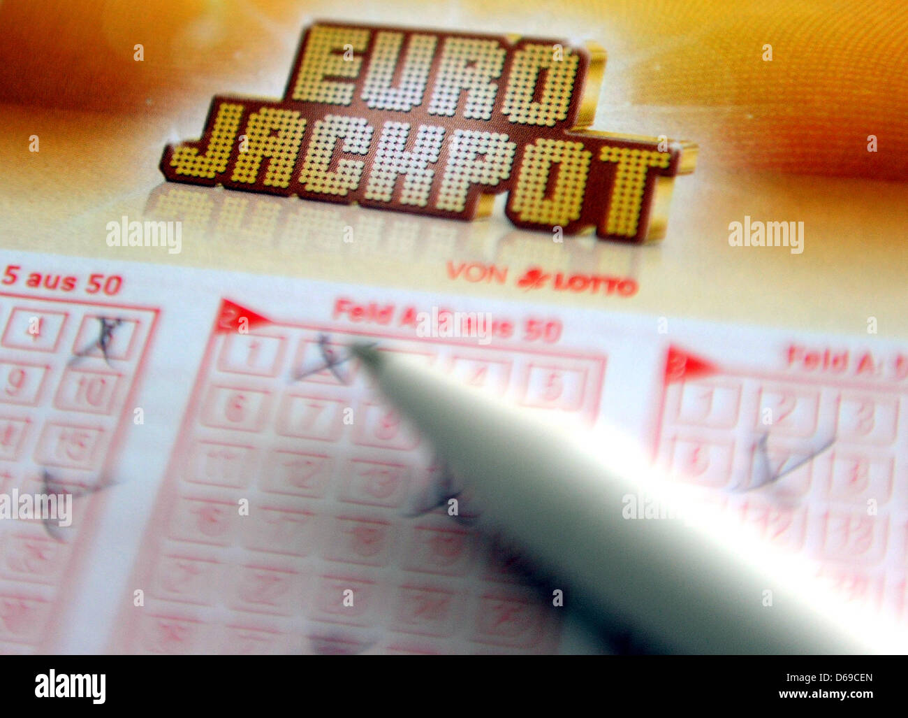 Eurojackpot ticket hi-res stock photography and images - Alamy