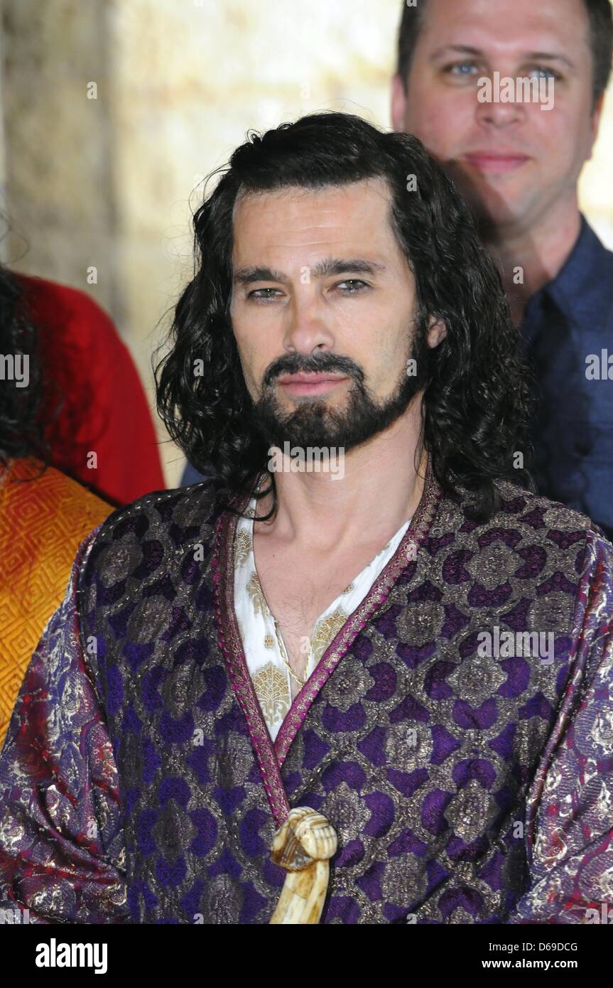 Actor Olivier Martinez as Shah Ala ad-Daula poses for pictures during principal photography for the film 'The Physician' in Cologne, Germany, 06 August 2012. The film is based on the eponymous bestseller by American novelist Noah Gordon. Photo: HORST GALUSCHKA Stock Photo