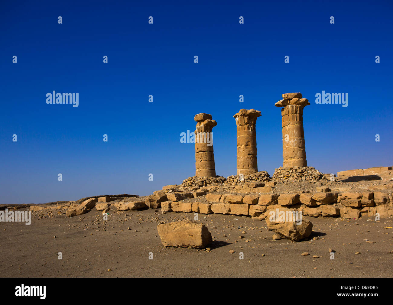New Kingdom Fort And Aten Temple Of Sesebi Built By Amenophis Iv, Sudan Stock Photo
