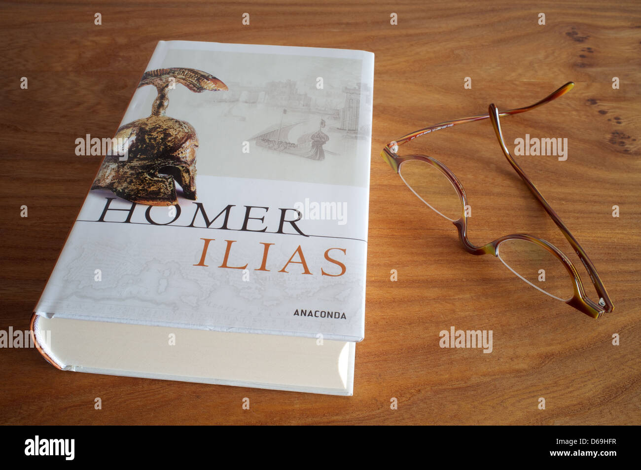 Homer Ilias hardback book Stock Photo