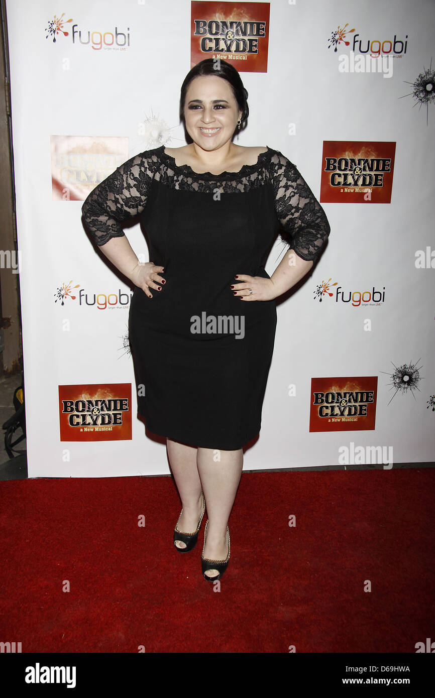 Nikki Blonsky Opening night of the Broadway production of 'Bonnie and Clyde' at the Gerald Schoenfeld TheatreArrivals. New Stock Photo
