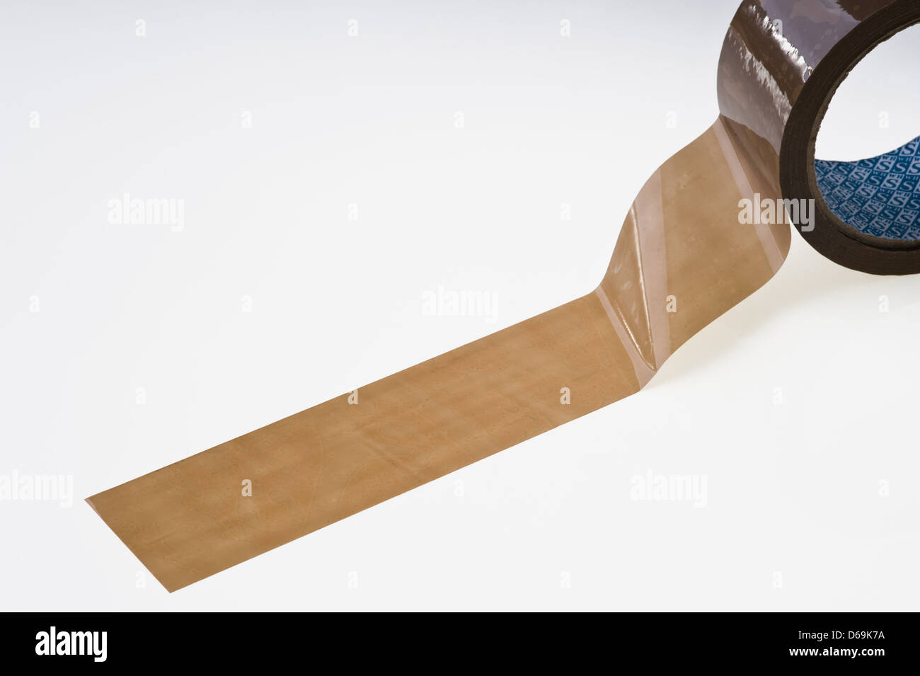 Roll of brown packing tape Stock Photo Alamy