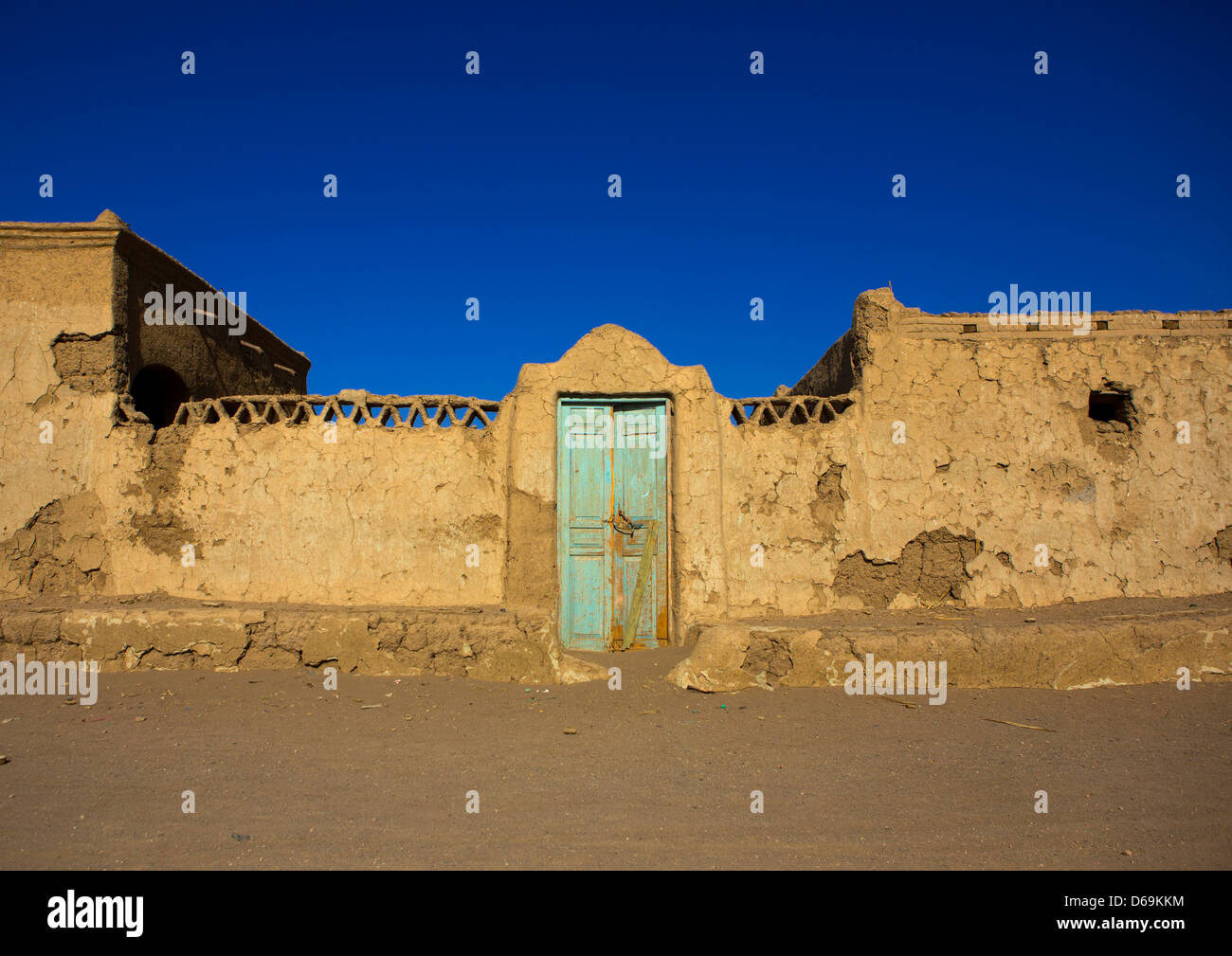 Traditional Nubian Architecture Of A Doorway, Sesebi, Sudan Stock Photo 