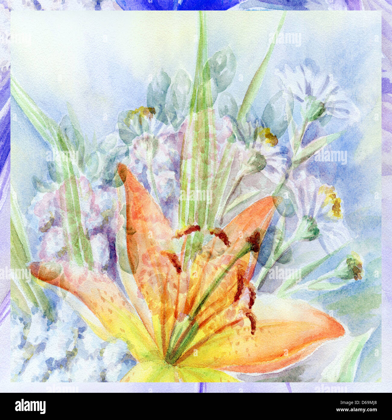 Water lily drawing hires stock photography and images Alamy