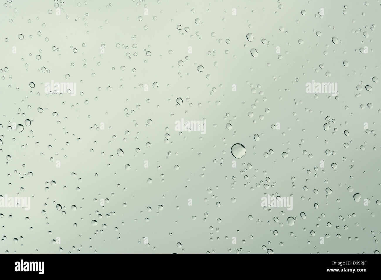 Close up of water droplets on glass Stock Photo