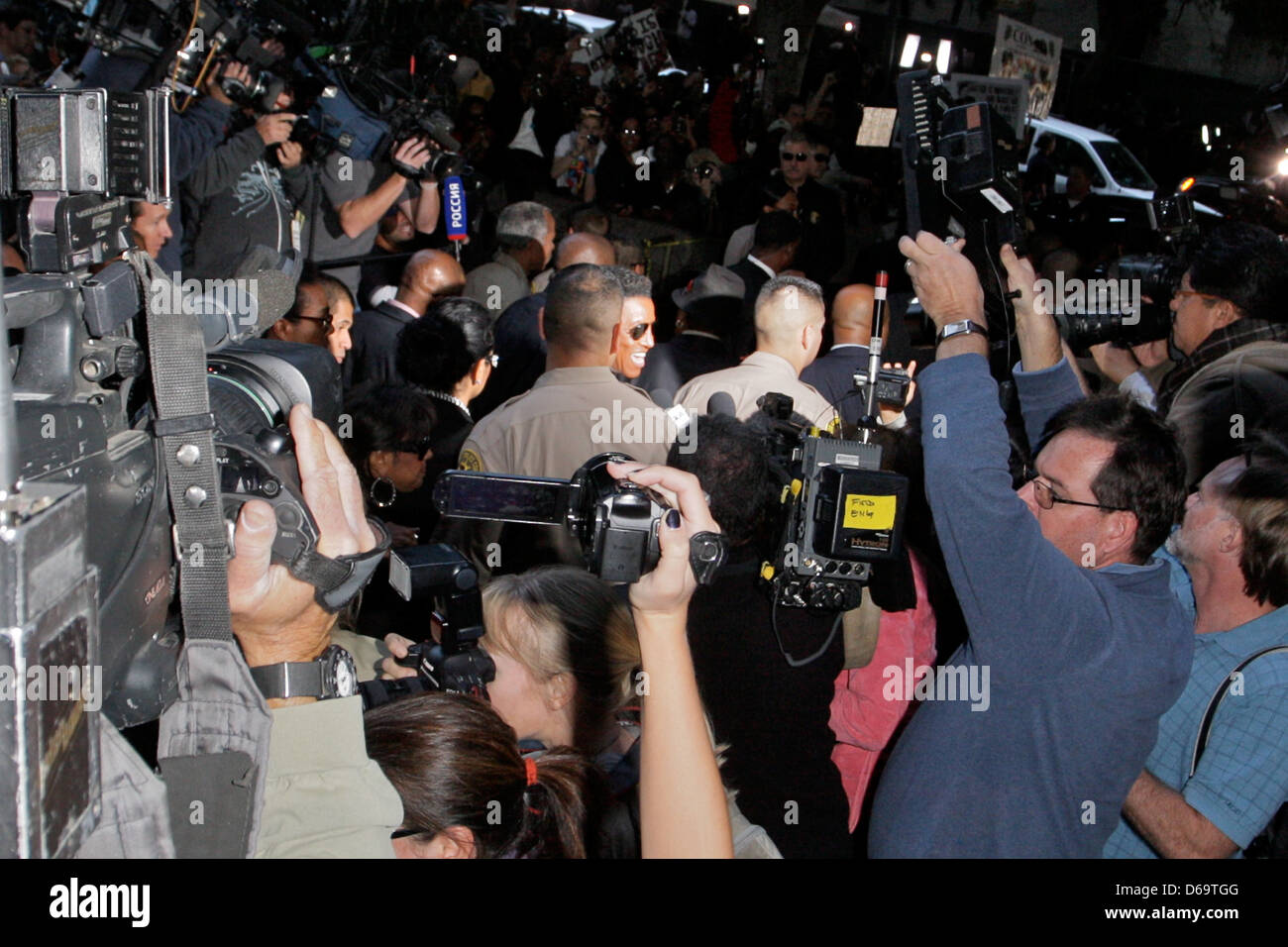 Halima Rashid and Jermaine Jackson Departures at Los Angeles Superior