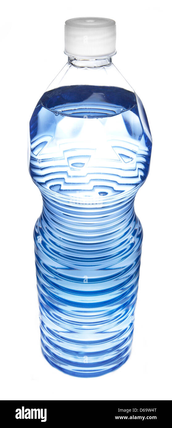 Blue mineral water in plastic bottle Stock Photo Alamy