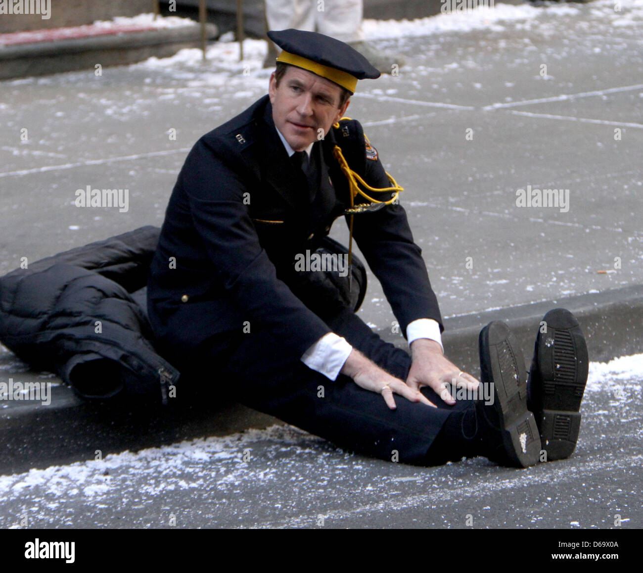 Matthew Modine on the Batman movie set of 'The Dark Knight Rises' New York  City, USA  Stock Photo - Alamy