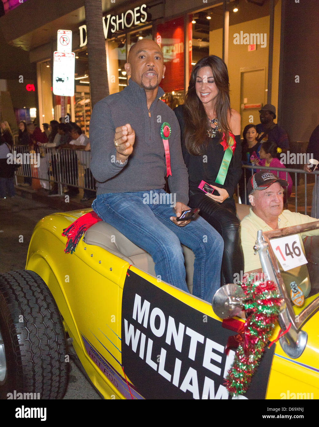 Montel Williams The 80th Anniversary of The Hollywood Christmas Parade benefiting Marine Toys For Tots on Hollywood Boulevard Stock Photo