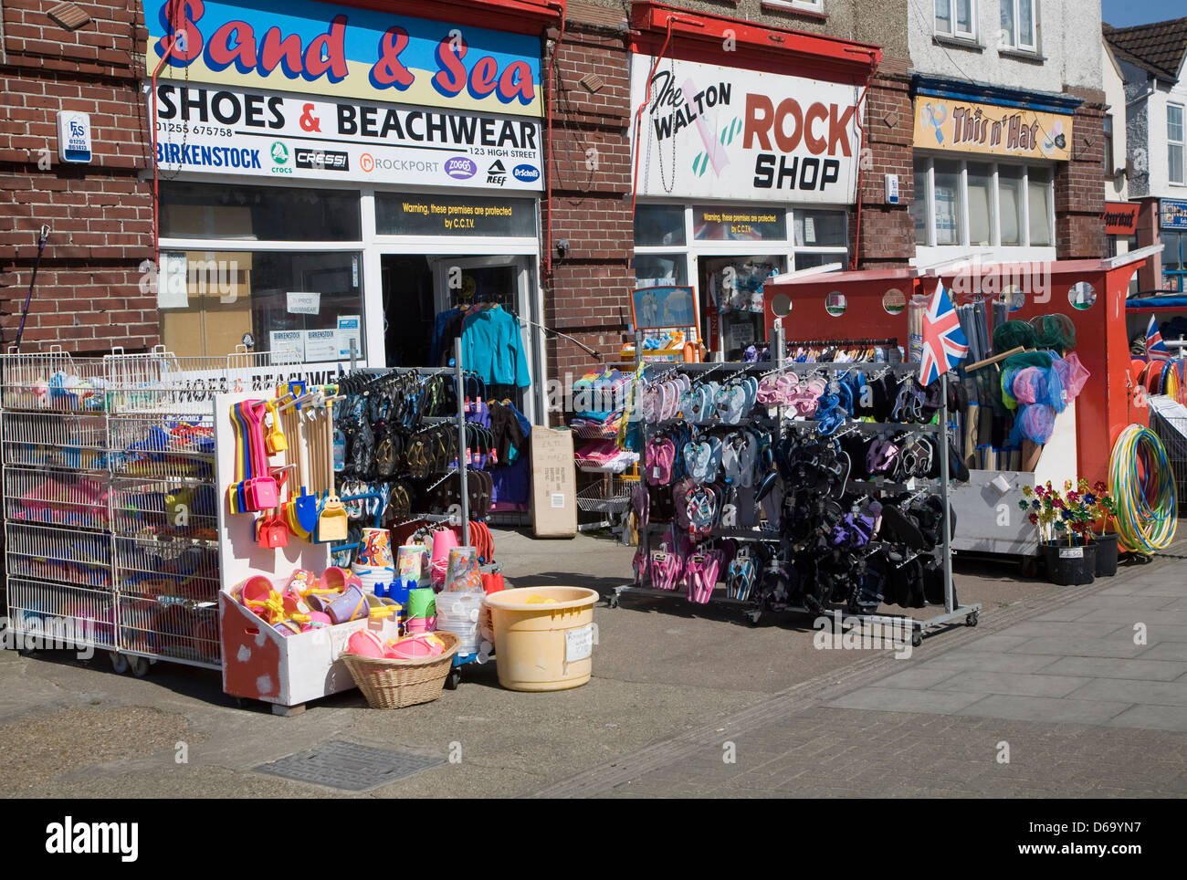 Shops in Walton on the Naze, Essex, England Stock Photo Alamy