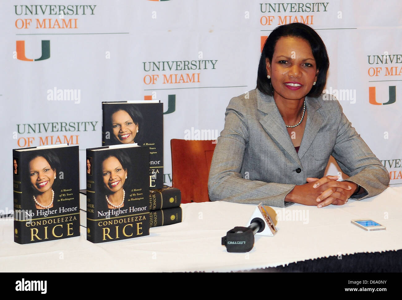 Condoleezza Rice promotes her memoir 'No Higher Honor' at Bank United ...