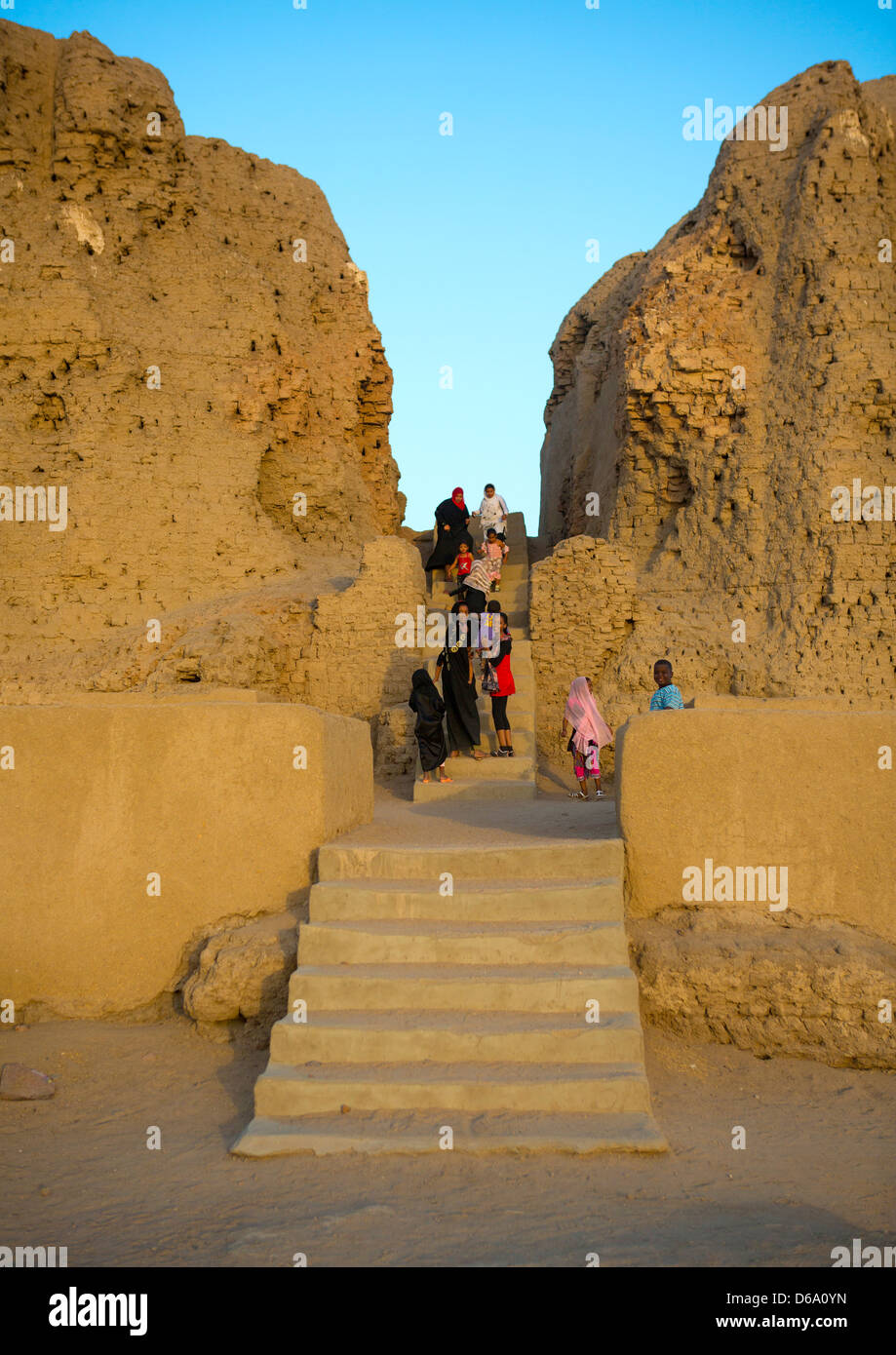 Ruins Of The Western Deffufa, Kerma, Sudan Stock Photo