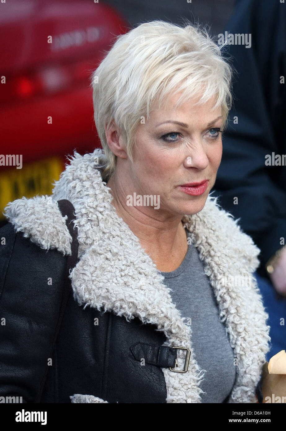 Denise Welch outside the ITV studios London, England - 08.03.11 Stock