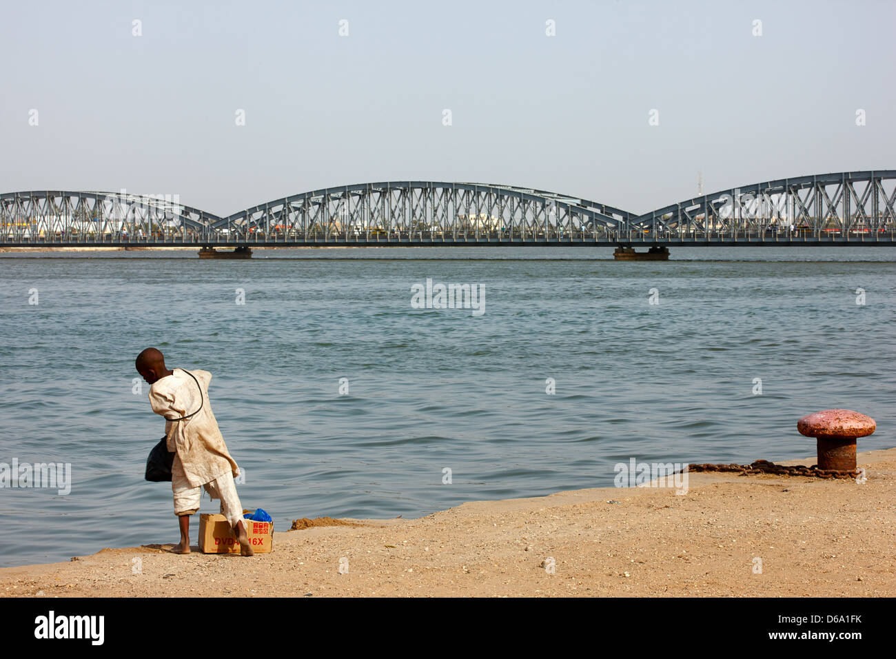 Faidherbe Bridge, Saint-Louis, Senegal, Africa Stock Photo