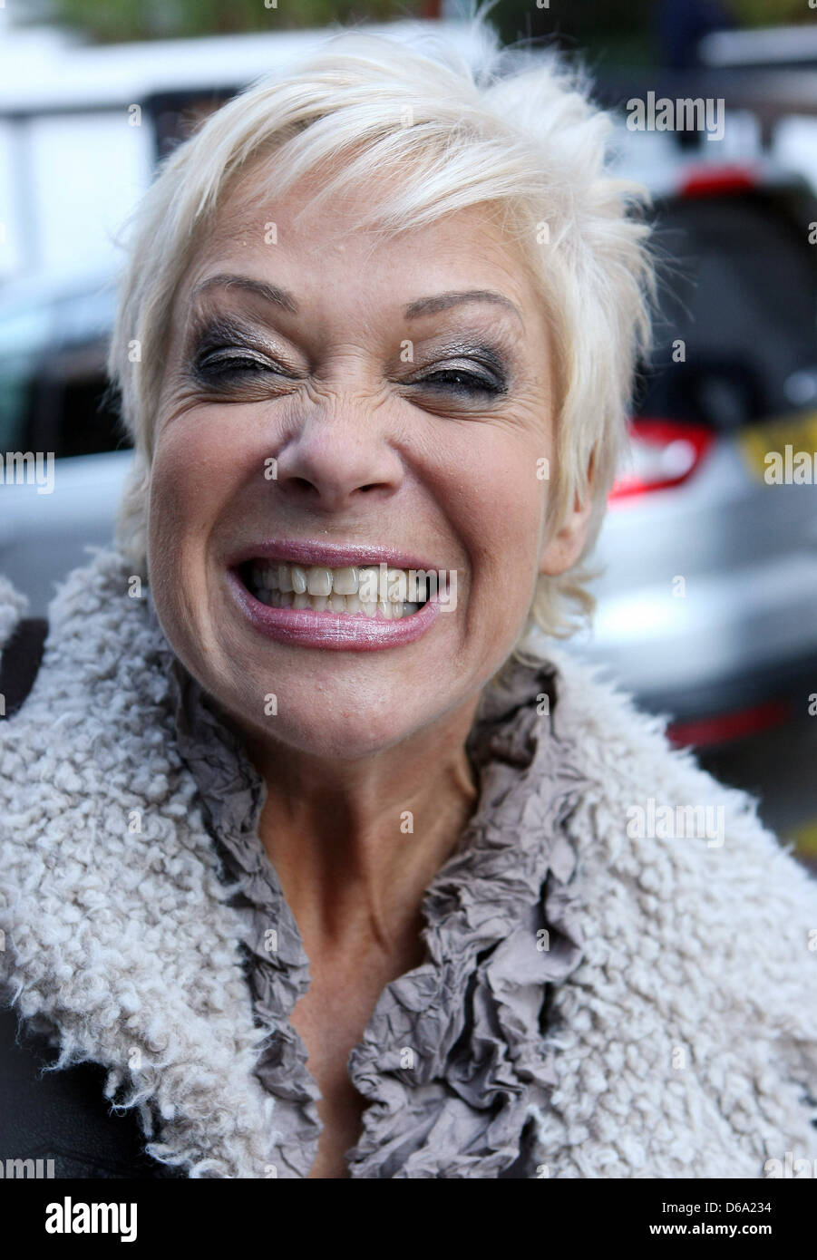 Denise Welch outside the ITV studios London, England - 07.03.11 Stock