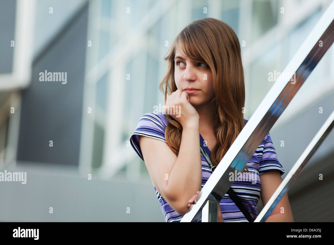 Teenage girl looking away Stock Photo - Alamy