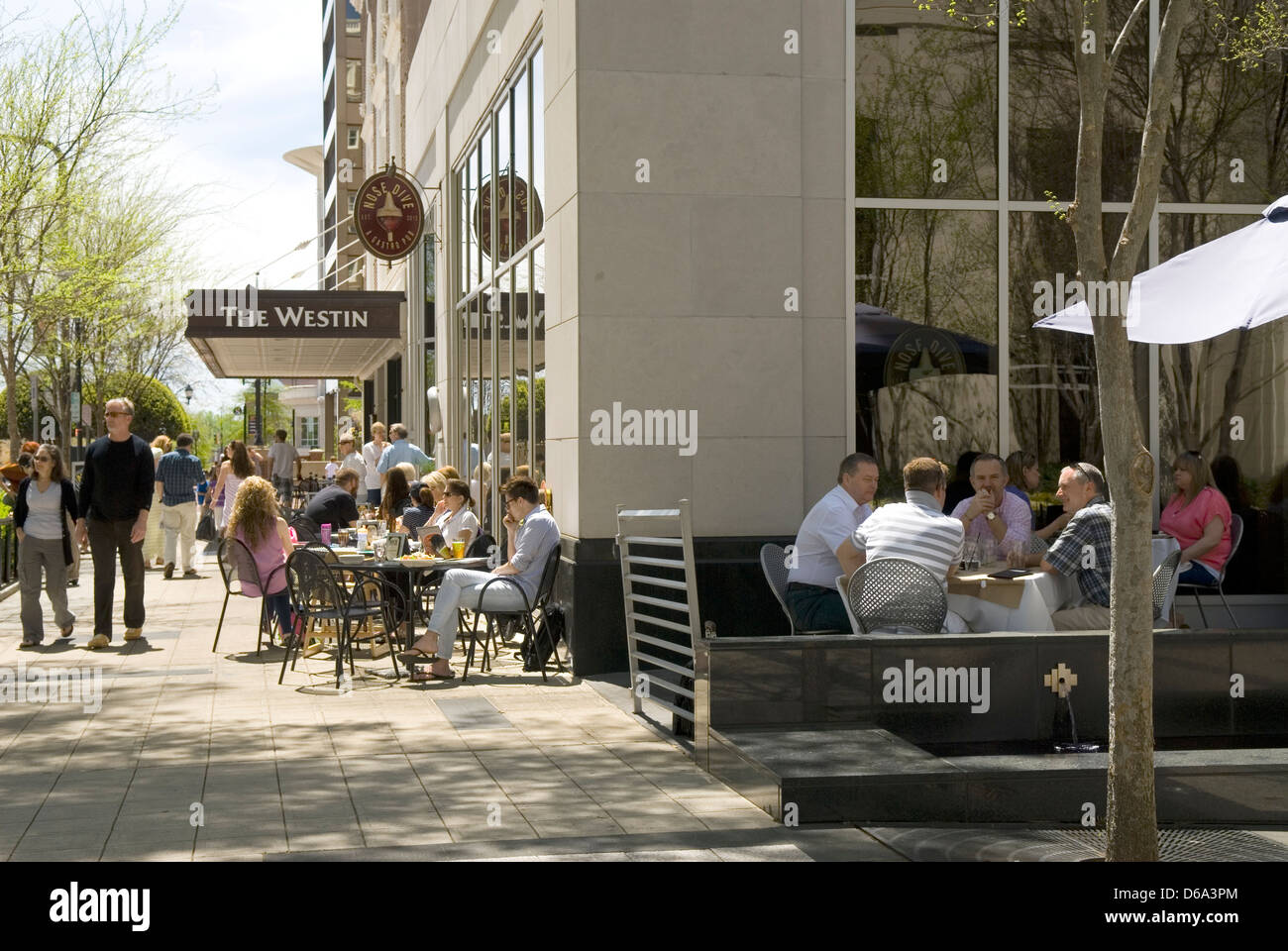 The weston downtown greenville south carolina usa stock photo alamy