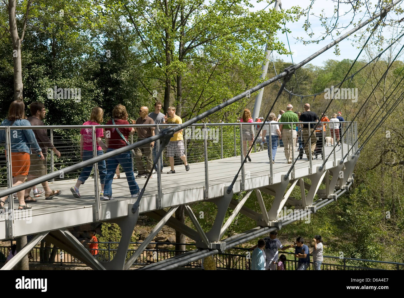 Reedy Falls Park Greenville SC USA Stock Photo Alamy