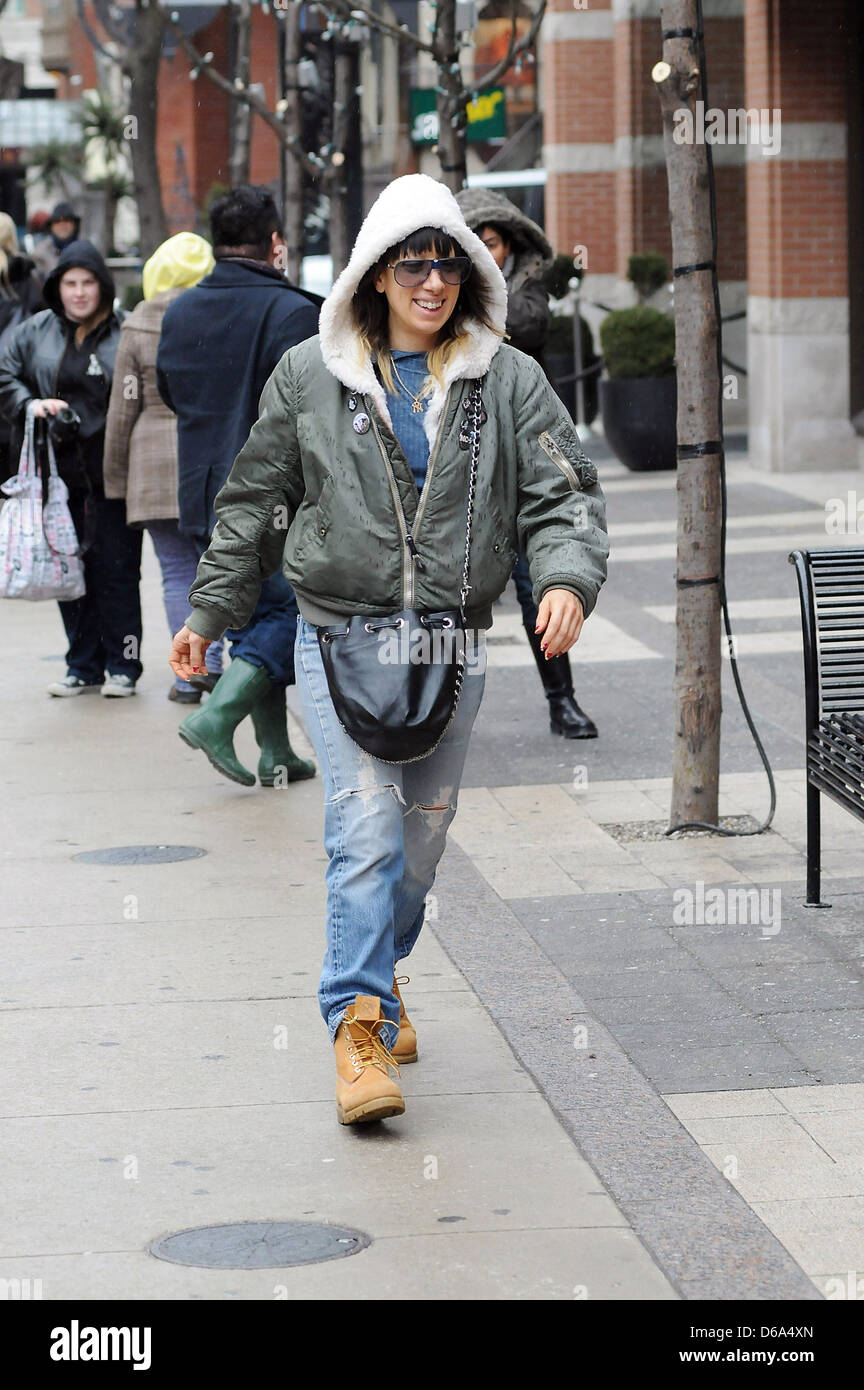 Lady Starlight outside her hotel during a Lady Gaga photo shoot Toronto ...