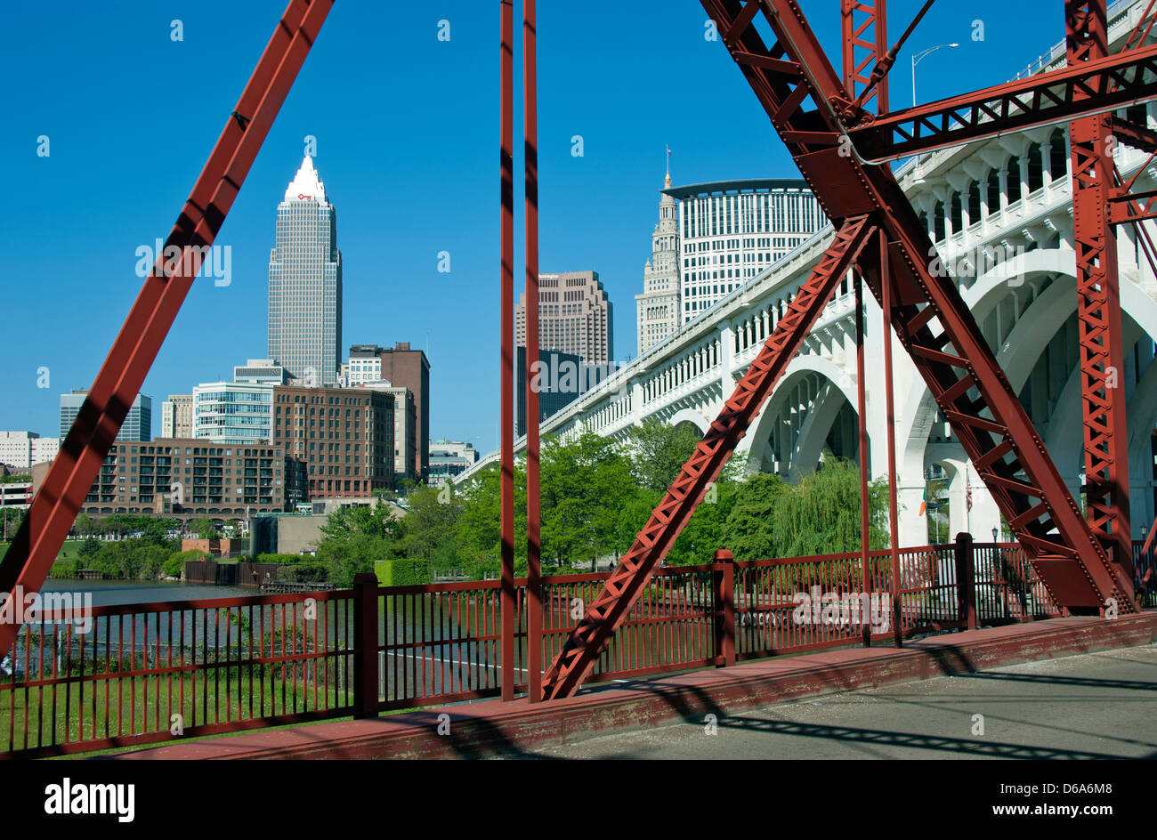 Cleveland Ohio Bridge Stock Photos & Cleveland Ohio Bridge Stock Images
