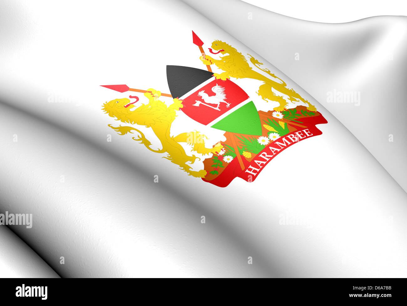 Kenya Coat of Arms. Close Up Stock Photo Alamy
