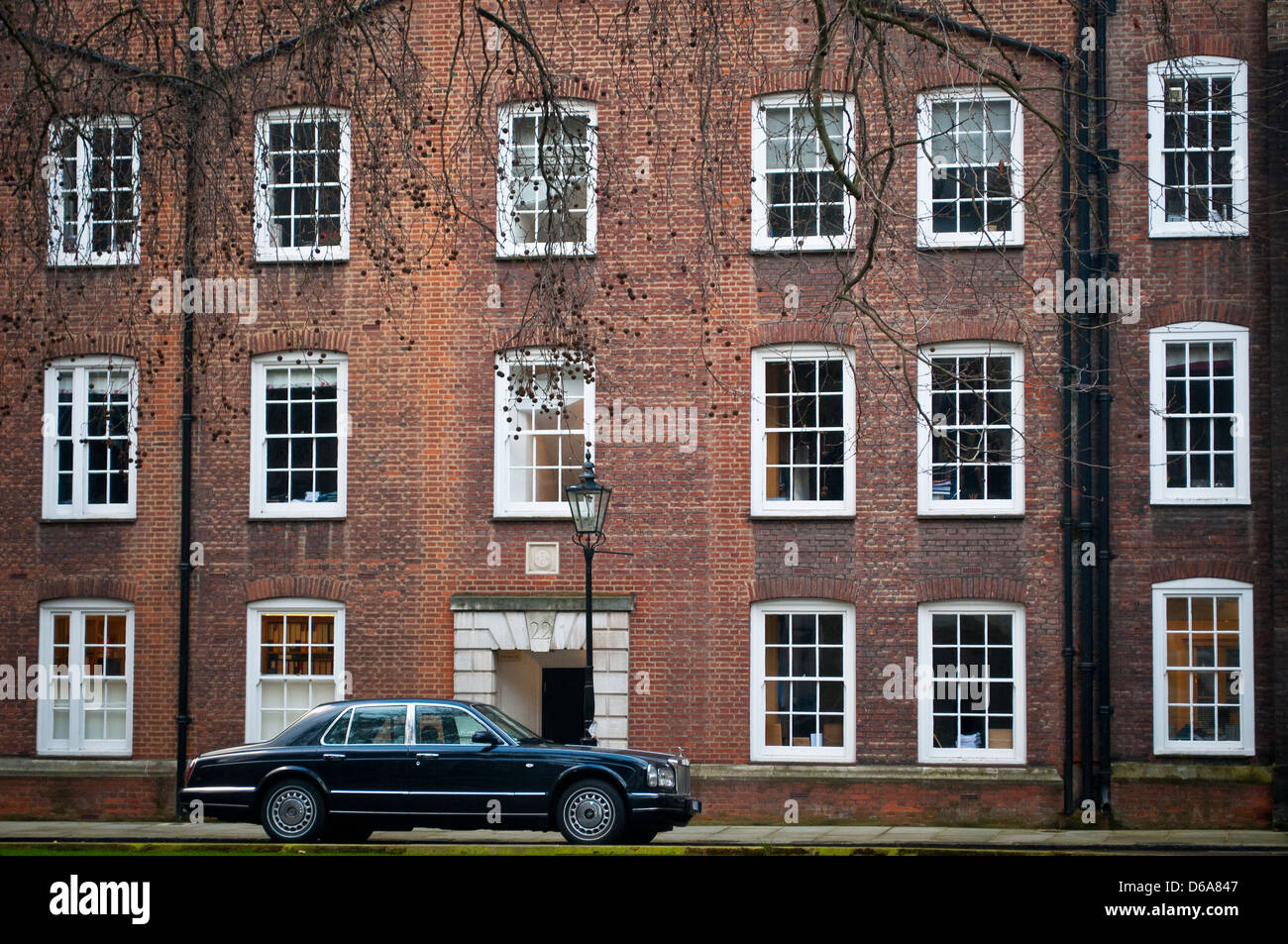 Posh car, Old Square, Lincoln's Inn, London, UK Stock Photo