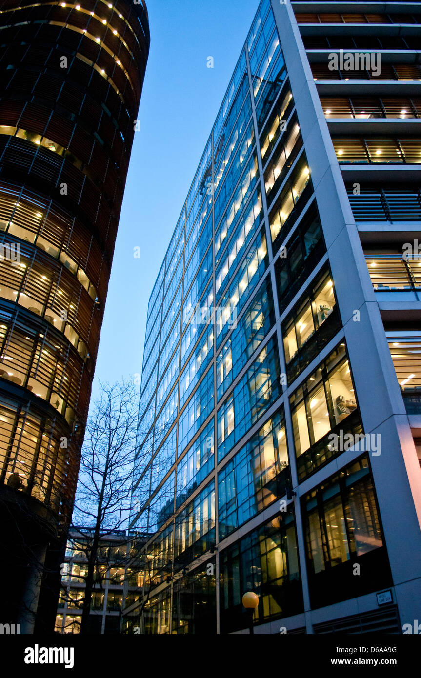 New Street Square architecture, new shopping, office and residential centre in the City of London, EC4, UK Stock Photo
