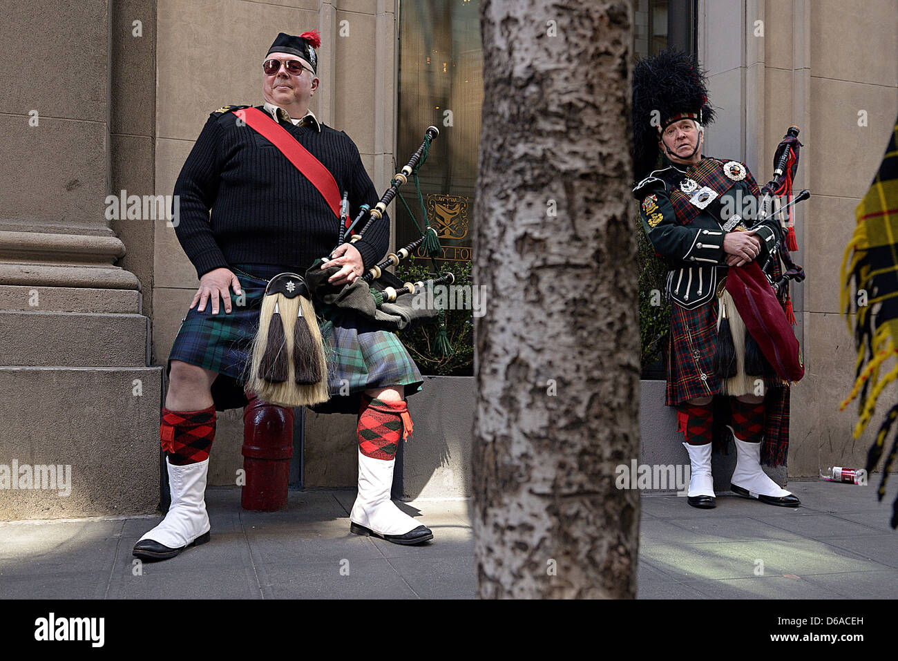 new york city tartan day parade Stock Photo Alamy