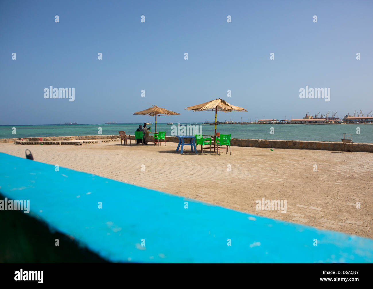 Restaurant On The Red Sea, Port Sudan, Sudan Stock Photo - Alamy