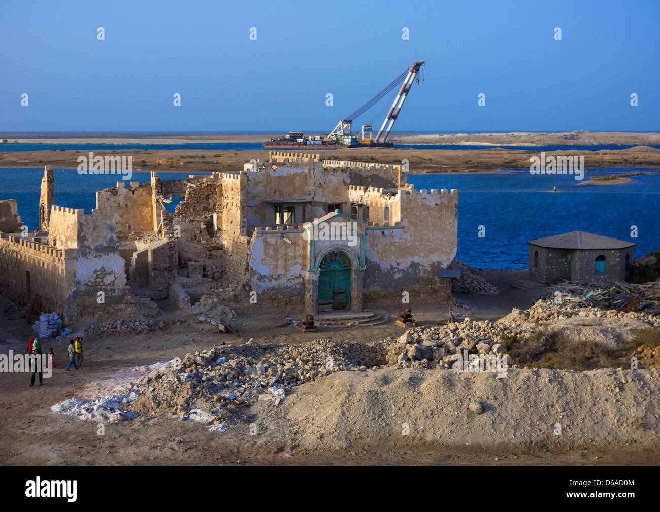 Ruined ottoman coral buildings suakin sudan stock photo alamy