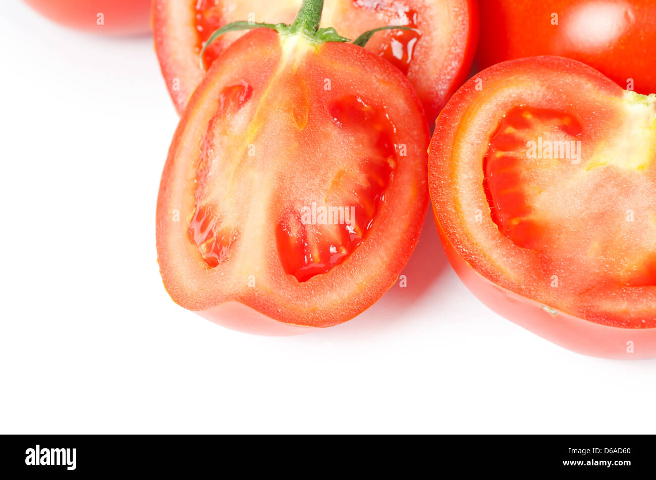 Red tomato isolated on white background Stock Photo - Alamy