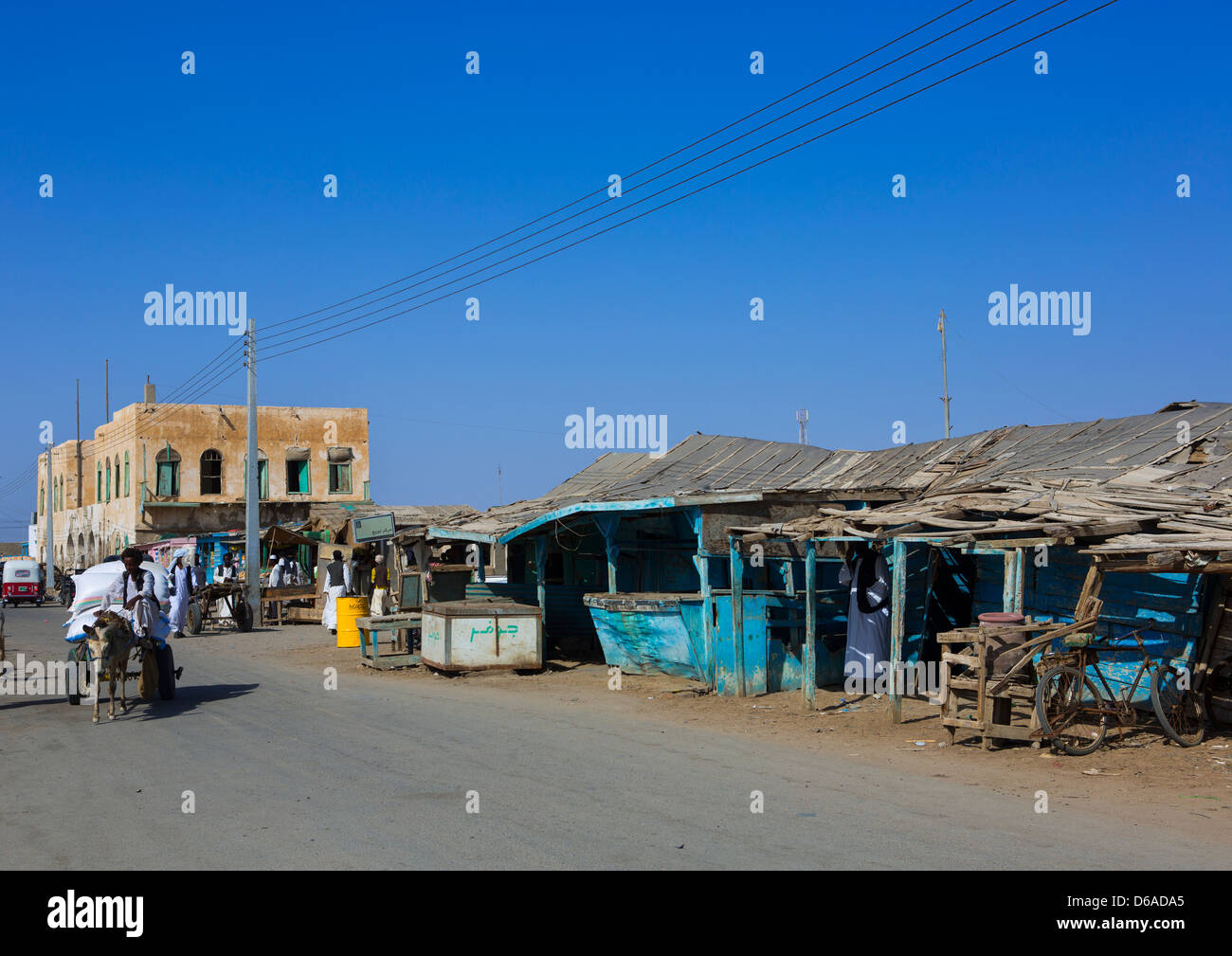 Market On Mainland, Suakin, Sudan Stock Photo
