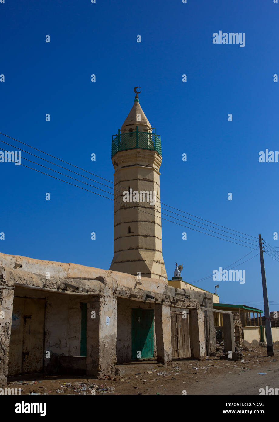 Mosque On Mainland El-geyf, Suakin, Sudan Stock Photo