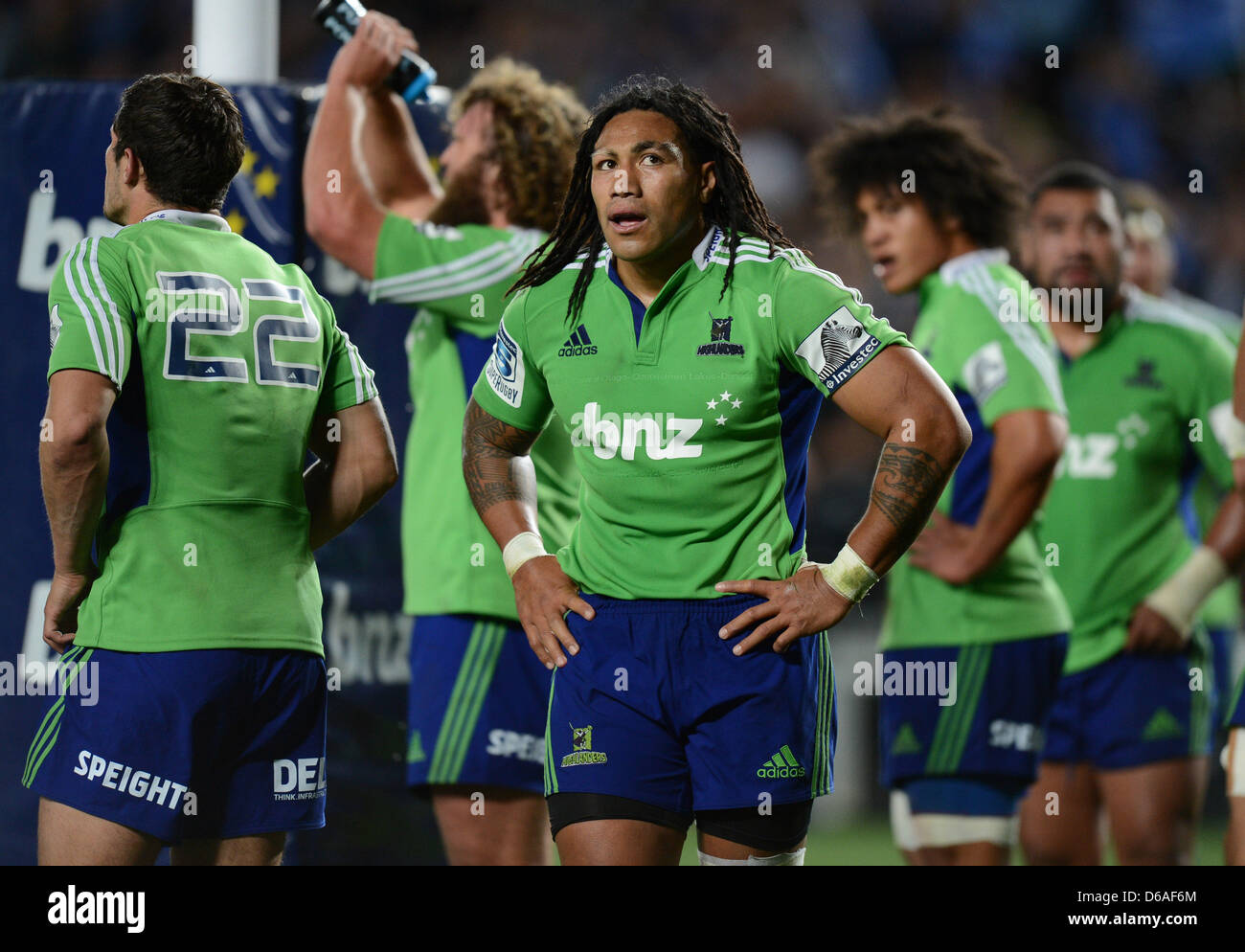 05.04.2013. Auckland, New Zealand.  Ma'a Nonu. Blues v Highlanders. 2013 Investec Super Rugby Season. Eden Park, Auckland, New Zealand. Friday 5 April 2013. Stock Photo