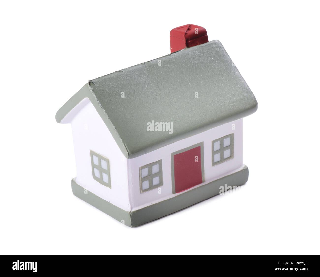 Model house isolated on white background Stock Photo - Alamy