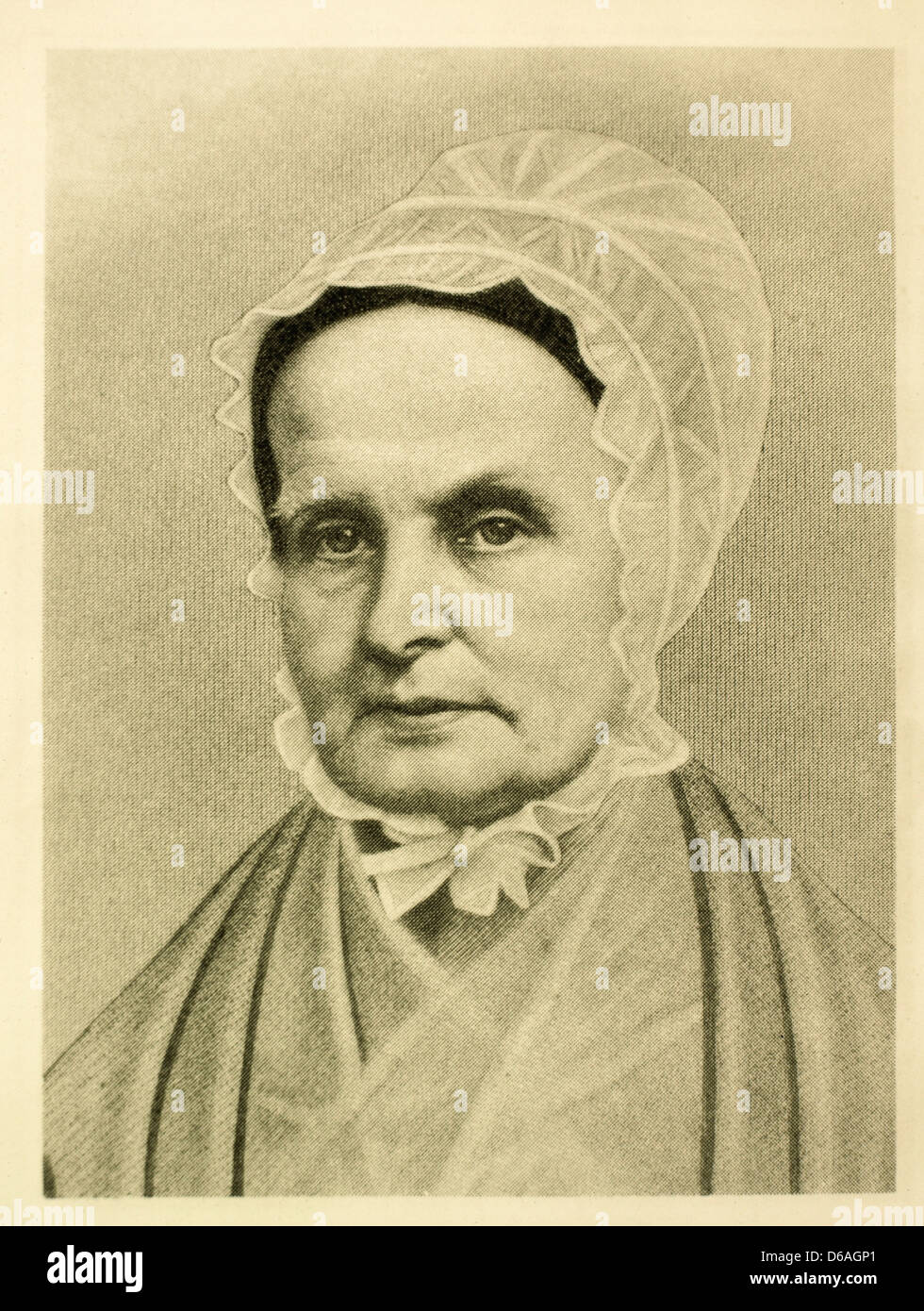 Lucretia Mott (1793-1880), American Feminist, Reformer and Abolitionist, Portrait, Circa 1860's Stock Photo