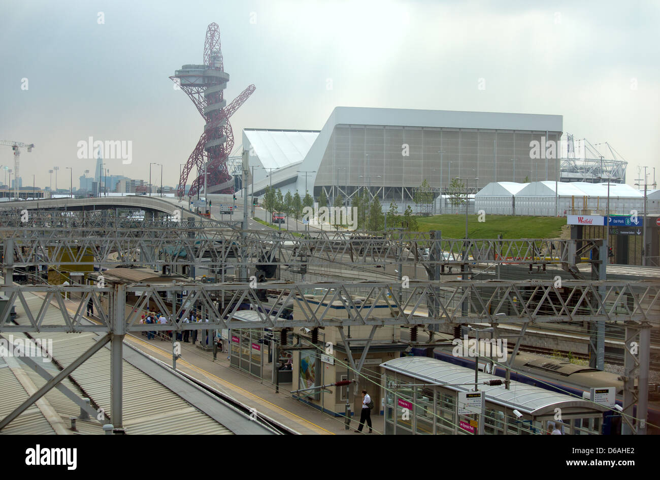 London, United Kingdom, the new Stratford Regional Station Stock Photo