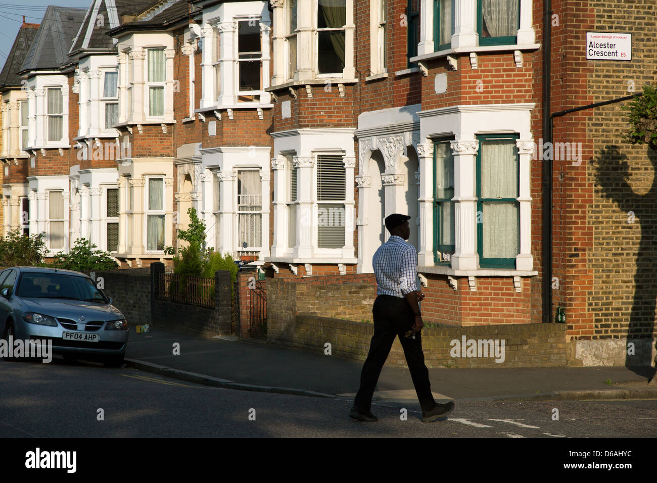 London, United Kingdom, townhouses in Hackney Stock Photo Alamy