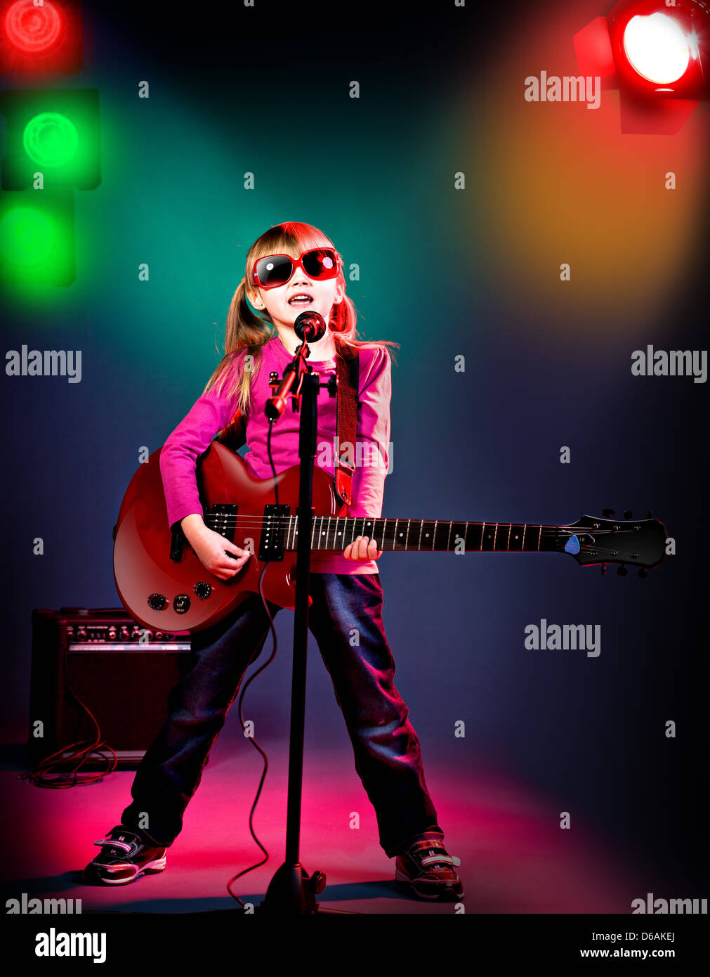 Rock and Roll girl Stock Photo