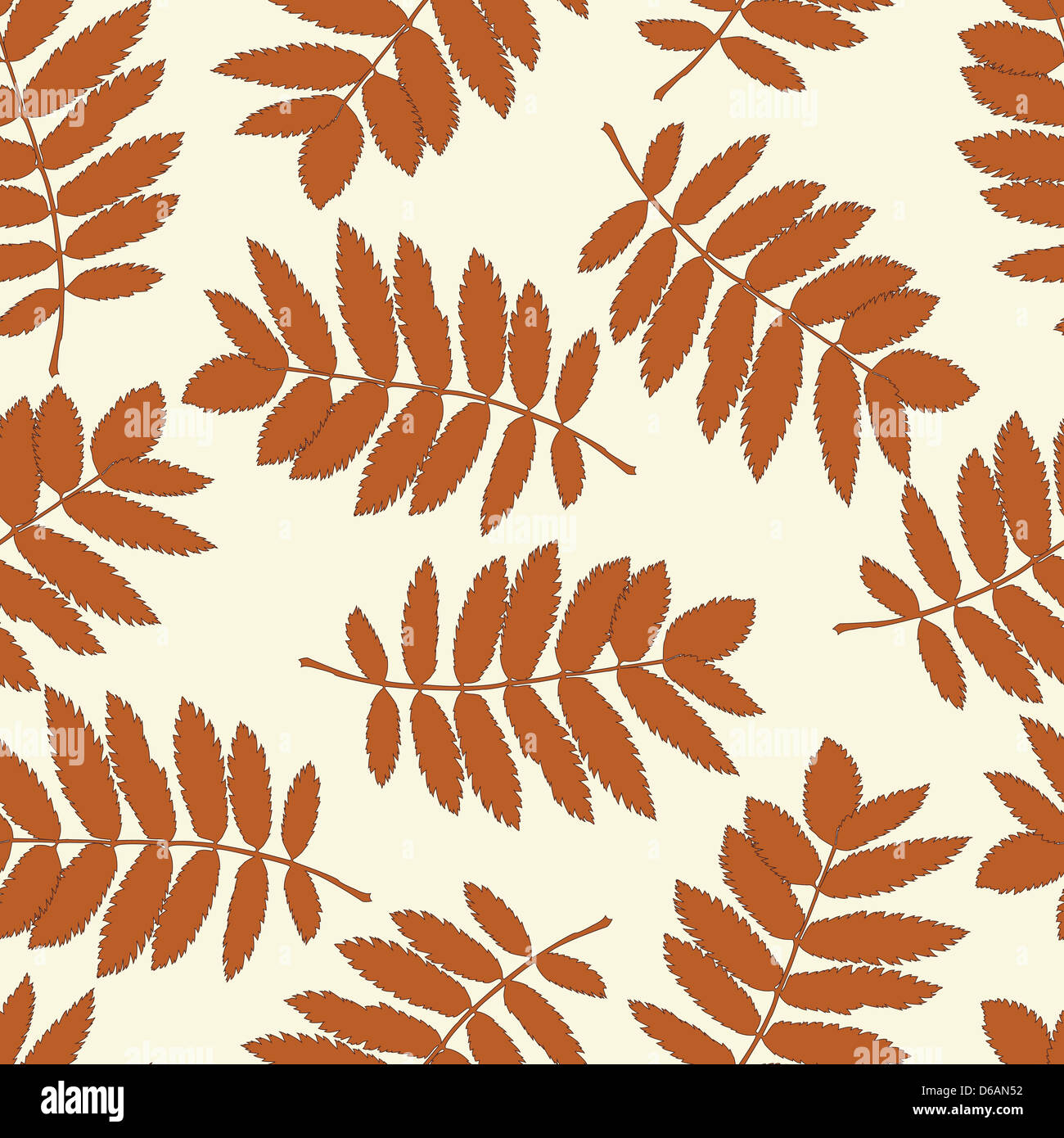 Seamless pattern with autumn leaves Stock Photo - Alamy