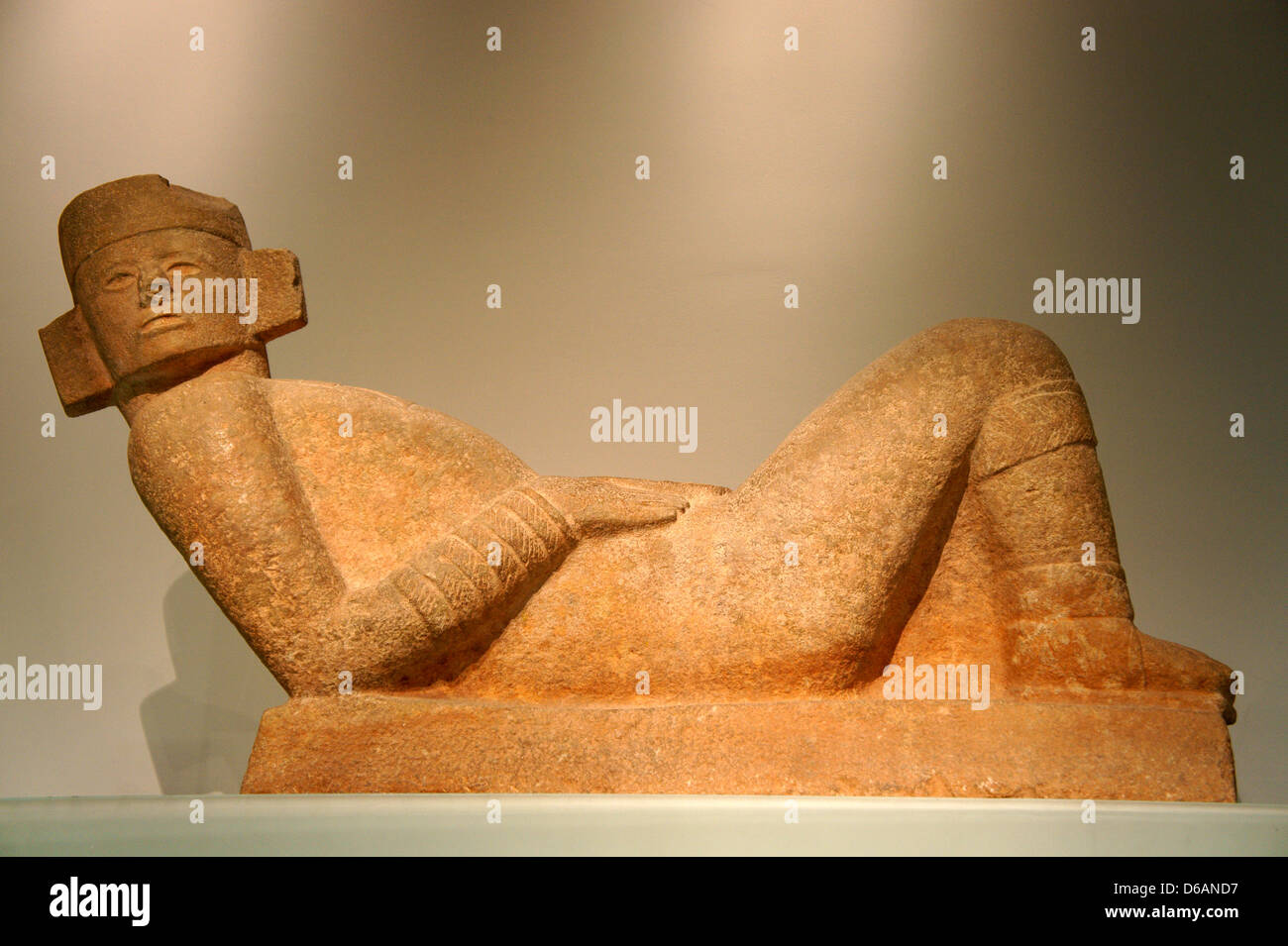 Chac Mool sculpture from Chichen Itza, Gran Museo del Mundo Maya museum in Merida, Yucatan, Mexico Stock Photo