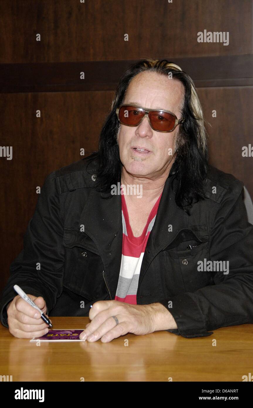 Los Angeles, CA, USA. April 15, 2013. Todd Rundgren at in-store ...
