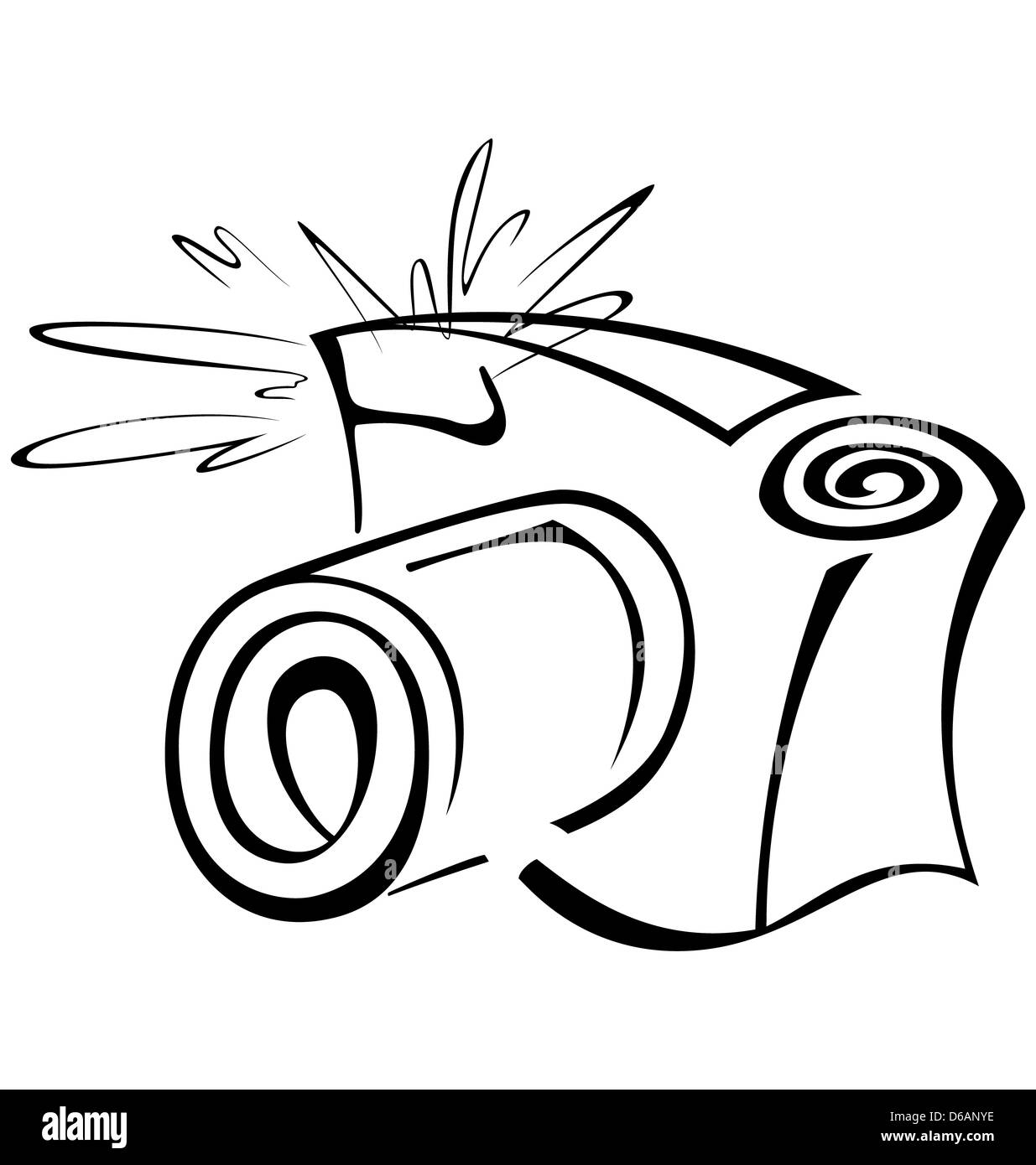 Caméra graphique caméra contour Clipart caméra Clipart caméra SVG