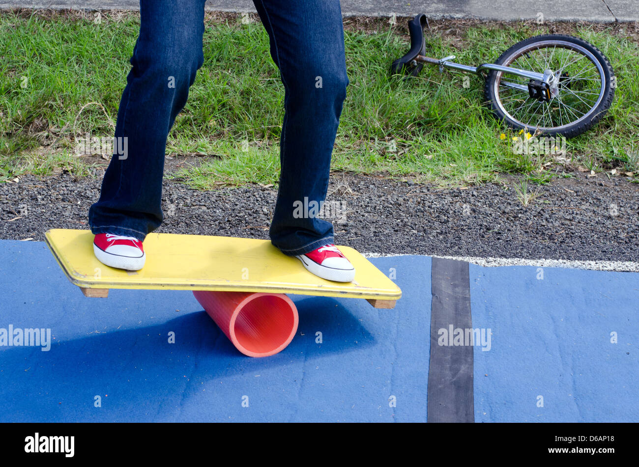 Acrobat Balance Board High Resolution Stock Photography and Images Alamy