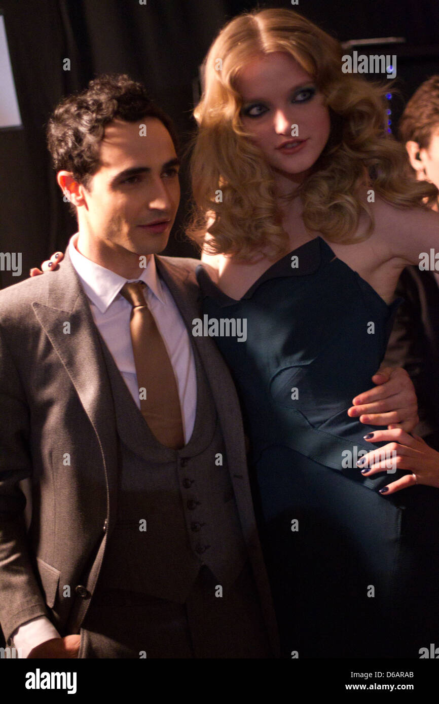 Zac Posen and Vlada Paris Fashion Week Ready To Wear Fall/Winter 2011 - Zac Posen - Backstage Paris, France - 03.03.11 Stock Photo